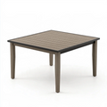 Table de jardin 160 x 90 x 75 cm en bois et métal taupe style contemporain
